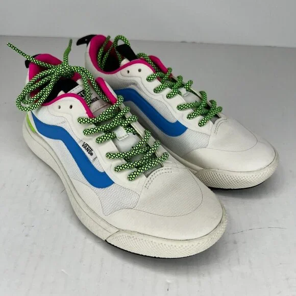 Vans Unisex 721356 Exo Neon White Blue Ultra Range Size M4.5 W6 Running Shoes - Picture 2 of 9